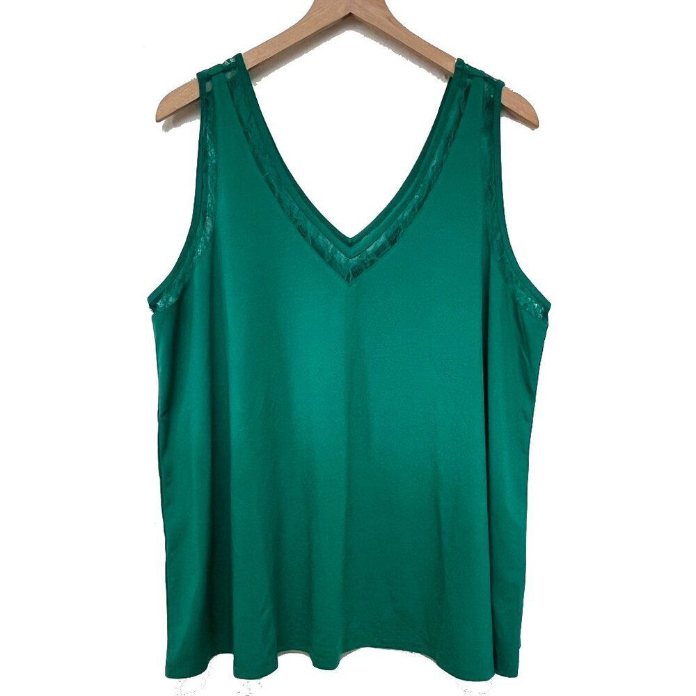 New Torrid Green Lace Tank Top - Size 2X